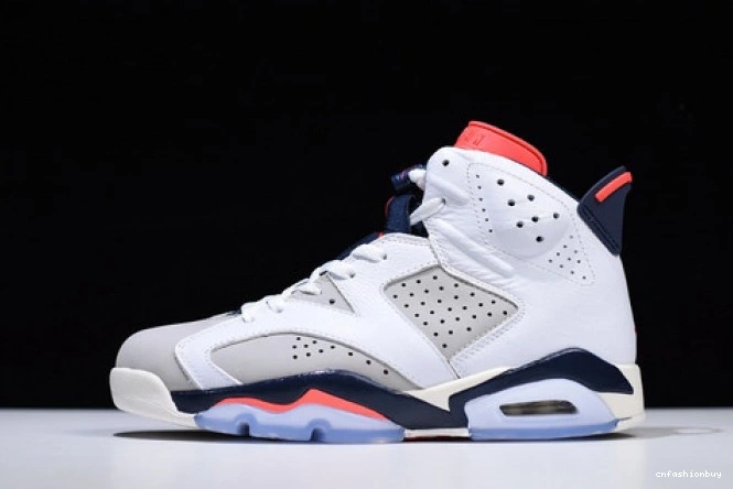 Jordan 23-Neutral 384664-104 Air 6 Grey-Sail Retro White Tinker Infrared 1115